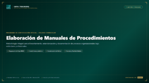 Portada: Elaboración de Manuales de Procedimientos